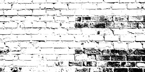 Grunge Brick Wall Texture with Paint Peeling