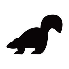 Animal vector silhouette , clip art, and symbol. Shilhouette of  animal concept and simple design