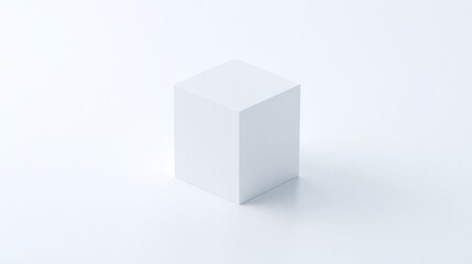 Blank rectangle on white surface, simplicity and clean design in focus