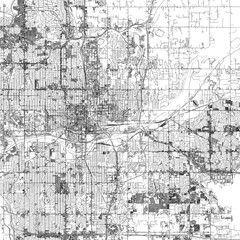 Naklejka premium 3D illustration of city and urban in Oklahoma USA