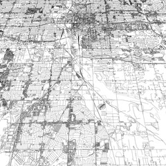 Naklejka premium 3D illustration of city and urban in Oklahoma USA