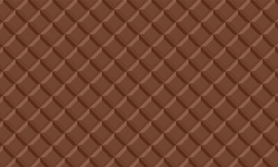 Chocolate waffle texture. Chocolate wafer background seamless pattern.