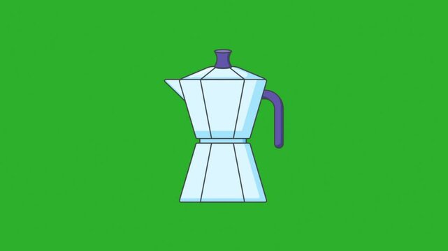 vector illustration of a coffee pot