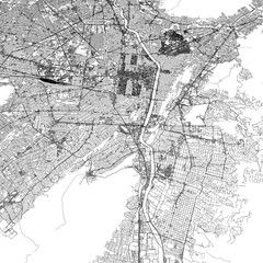 Fototapeta premium 3D illustration of city and urban in Monterrey Mexico