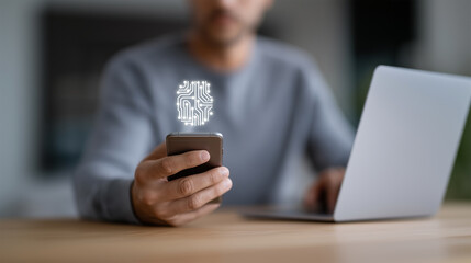 Smart technology integration showing AI innovation in digital workspace