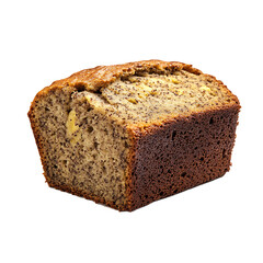 Freshly Baked Banana Bread with Visible Slices and Crumbly Texture