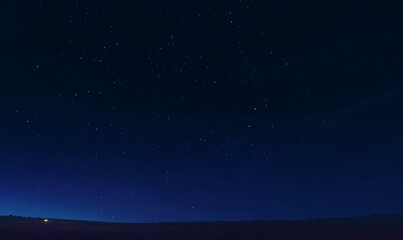 Naklejka premium Illustration of a clear, cloudless night sky with twinkling stars and deep blue tones
