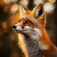 Obraz premium red fox vulpes