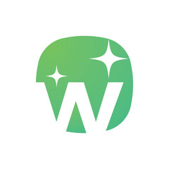 Letter W logo, W logo, AI logo set, modern and minimal design, tech-inspired, colorful icons and symbols, suitable for artificial intelligence, innovation, branding, startups, and digital identity.