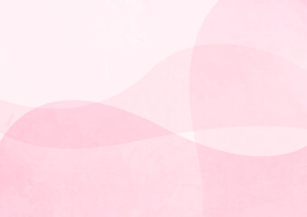 ピンクのかわいい水彩風背景素材　イラスト　ベクター