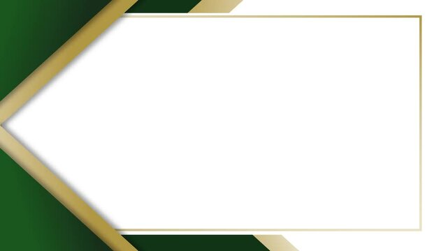 Elegant and cool frame with gold certificate