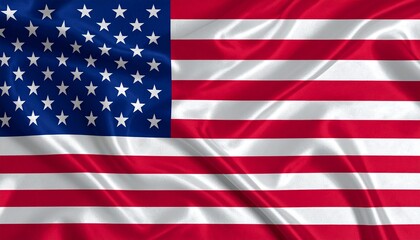 Fototapeta premium Draped American Flag, Stars and Stripes, Patriotic Symbol, National Pride