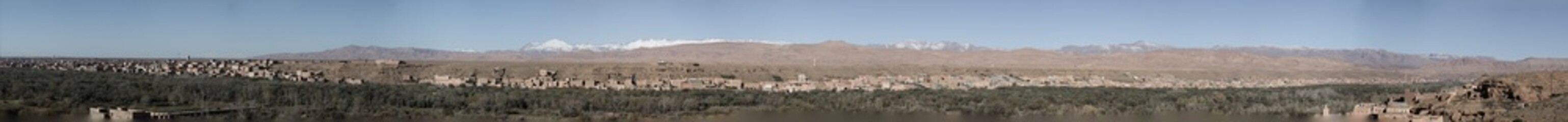 Desert town nestled in a valley.