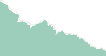 Paper tor, ripped pieces of colorful paper. Ripped paper strips. Vector illustration