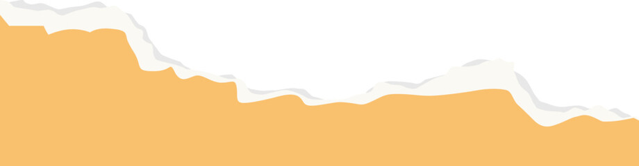 Paper tor, ripped pieces of colorful paper. Ripped paper strips. Vector illustration © Maya