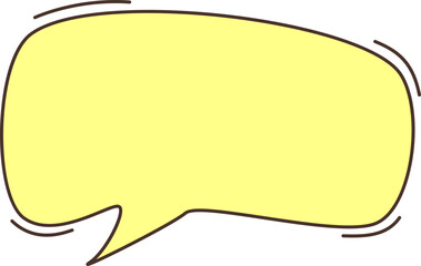 Comic and speech bubble chat shape