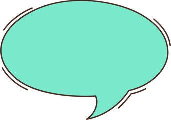 Comic and speech bubble chat shape