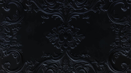  Abstract black background with a textured canvas appearance.  old black style vintage cardboard sheet of empty dark background.