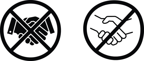 No Handshake Symbolizing Safety and Health Awareness in Modern Society