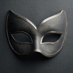 Elegant black masquerade mask for festive celebrations and theatrical performances