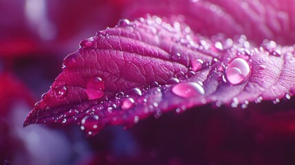 Closeup purple leaf texture