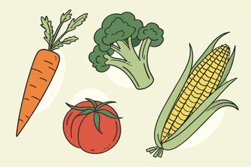Vector art


Wholesome Harvest: Vegetable Icons in Full Color

