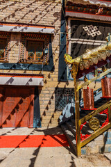 Architecture of Songzanlin Monastery on a Sunny Day