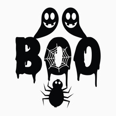 Boo Retro SVG T shirt design vector sublimation PNG