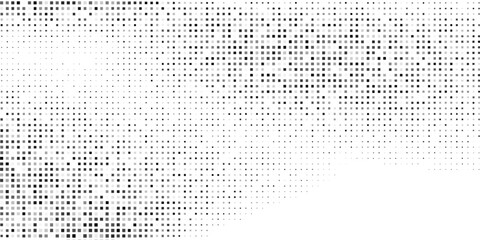 Vector dotted halftone gradient texture. Vanishing polka dot abstract
