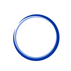 blue circle logo frame element grafis