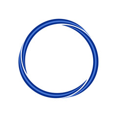 blue circle logo frame element grafis