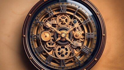 Fototapeta premium old clock mechanism