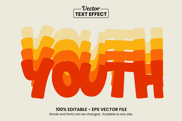 Retro vintage text effect, Editable text effect