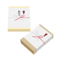 お中元　贈答品のイラスト