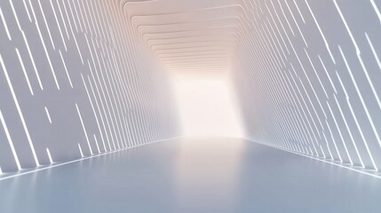 Abstract White Tunnel