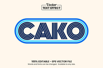 Retro vintage text effect, Editable text effect