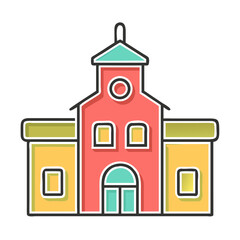 Vector Illustration of School