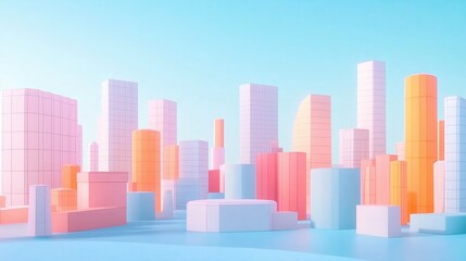 Pastel Cityscape