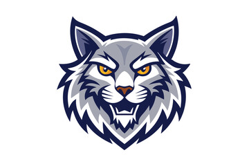 Cartoon wolverine mascot with menacing eyes displays its aggressive demeanor and sharp teeth