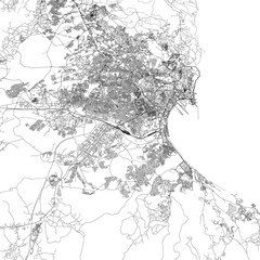 Fototapeta premium 3D illustration of city and urban in Tangier Morocco