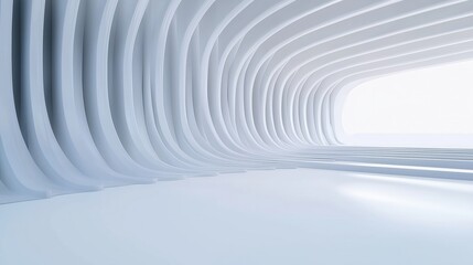 Naklejka premium Abstract White Architectural Interior