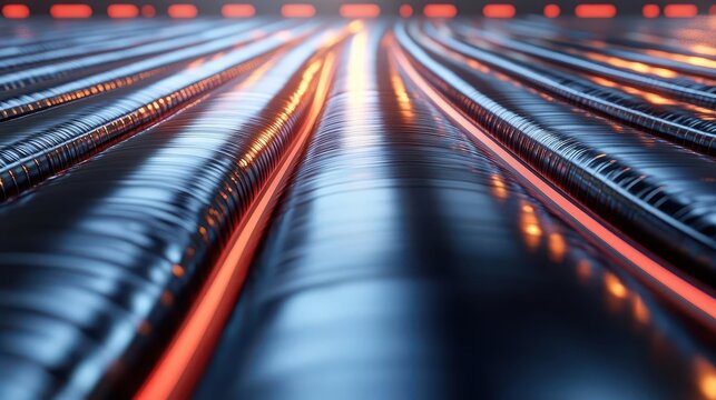 Glowing Data Streams: Abstract Technology