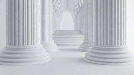 White Columns and Archway