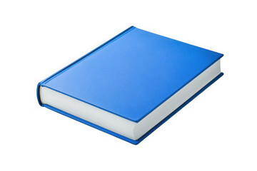 Blue book illustration, study material, education resource, reading, textbook, novel, story, knowledge, learning, school, library isolated on transparent background