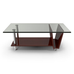 3d Modern Glass Coffee Table: Elegant Design for Living Room , png