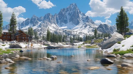 Alpine Lake & Mountain Lodge