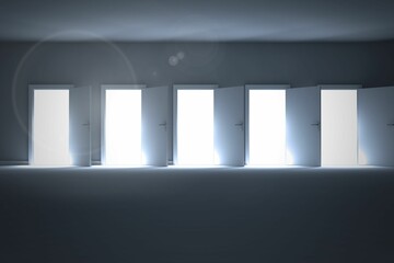 Doors opening revealing light