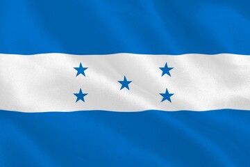 Naklejka premium Digitally generated honduras national flag