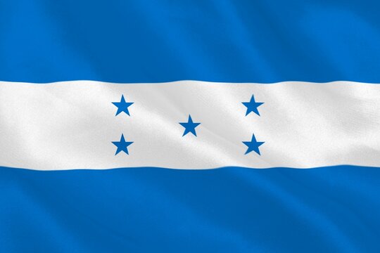 Naklejki Digitally generated honduras national flag