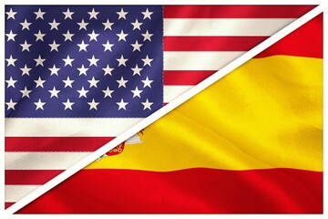 Flags of Spain and America